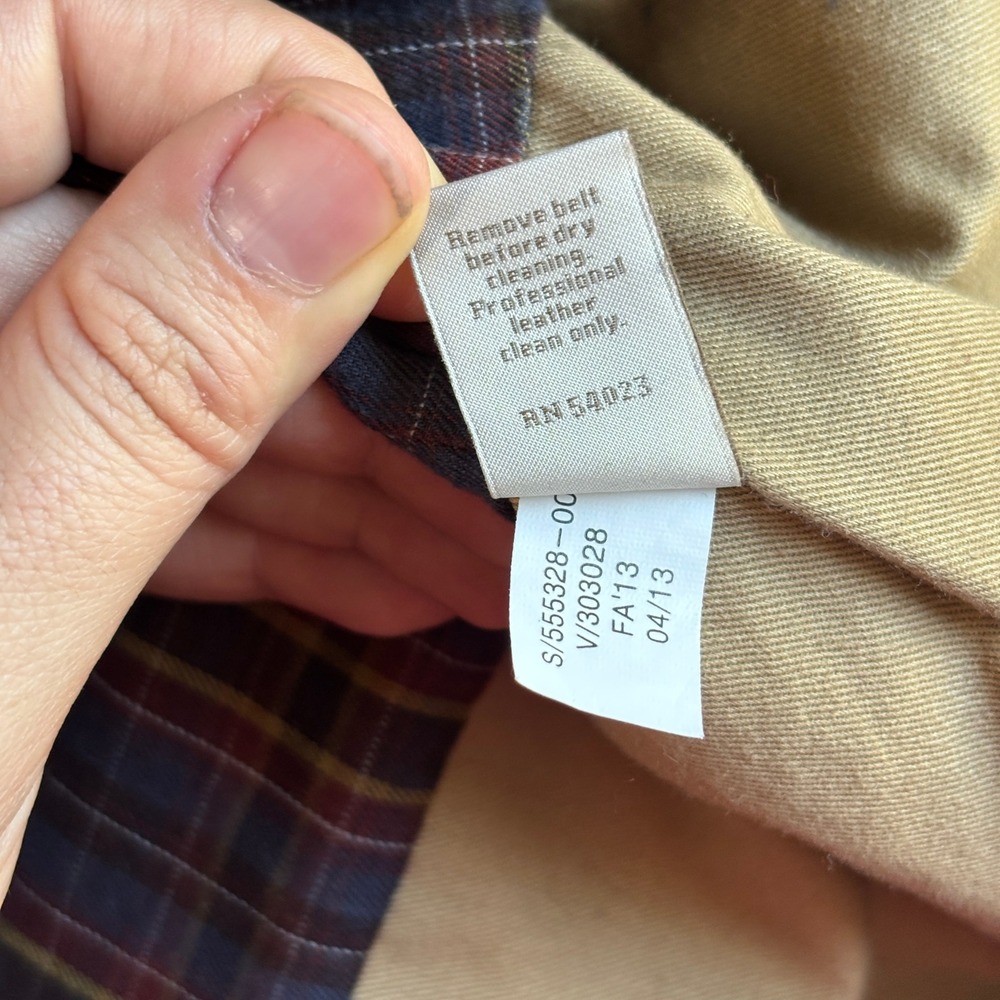 Banana Republic Heritage Mens XL Brown Leather Field Jacket Safari Style Utility - Picture 14 of 16